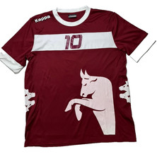 Maglia Calcio Kappa Torino #10 Cofano Uomo Large Marrone Bianco ��Raro Kit Vi...