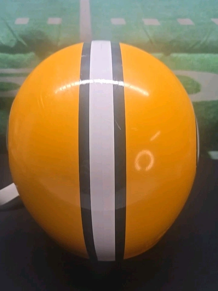 Capacete de futebol americano Franklin Green Bay Packers vintage da década de 1980 (não para contato) Man Cave - Imagem 3 de 4