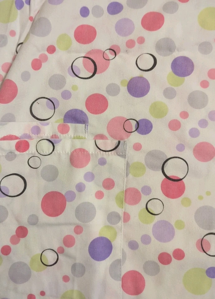 SB Scrubs Set Pookadots Size Medium Scrub Pants and Top - Image 4 of 4