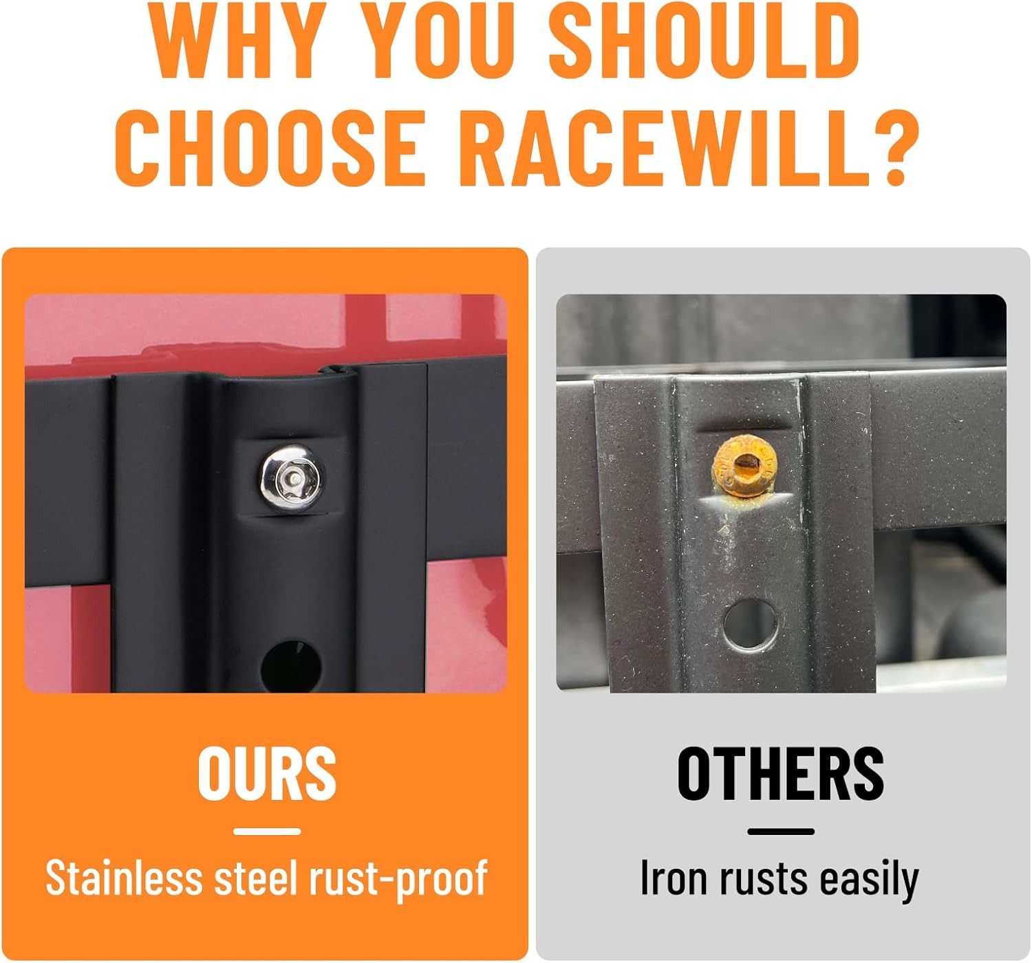 SPARKWHIZ Jerry Can Holder Mount 5.28 Gallons/20L Fuel Gasoline Can Rack- Steel