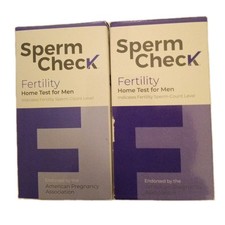 LOT OF 2 SPERM CHECK FERTILITY HOME TEST FOR MEN EXP-7/2027