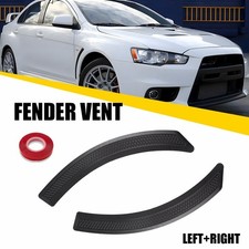 Front Fender Side Vent Evo Cover Sticker For Mitsubishi Lancer Spoiler 2002-2016