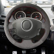 DIY Wildleder Leder Lenkrad Lenkradbezug für Renault Megane 2 Kangoo Scenic 2