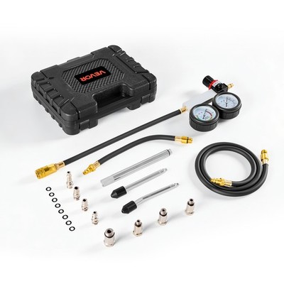 VEVOR Engine Cylinder Compression Tester Kit 0-100 PSI Leakage Detector Tool Kit