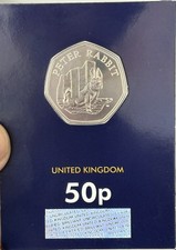2020 Peter Rabbit 50p Fifty Pence Change Checker Brilliant Uncirculated Rare