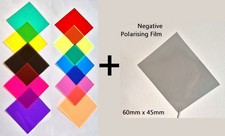 Watch Modification Kit, Pack of 10 colour filters + Negative Polarising film