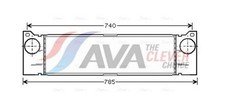 F&uuml;r AVA MSA4370 INTERCOOLER MERCEDES-BENZ VITO-SERIES W639 (2004) VITO 109 2.2