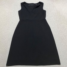 J.Crew Womens sz 8 Dress Black Sheath Sleeveless Cowl Neck Lined Business Casual