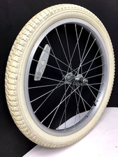 Rueda delantera de aleación de bicicleta de 20" con neumático blanco de 2,125" bicicleta BMX para niños #H70