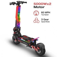 Adults Electric Scooter Folding Dual Motor 10000W 72V 35AH 13" Road Tires 60MPH