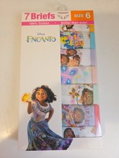Disney Encanto Girls Briefs Size 6, 100 Cotton.