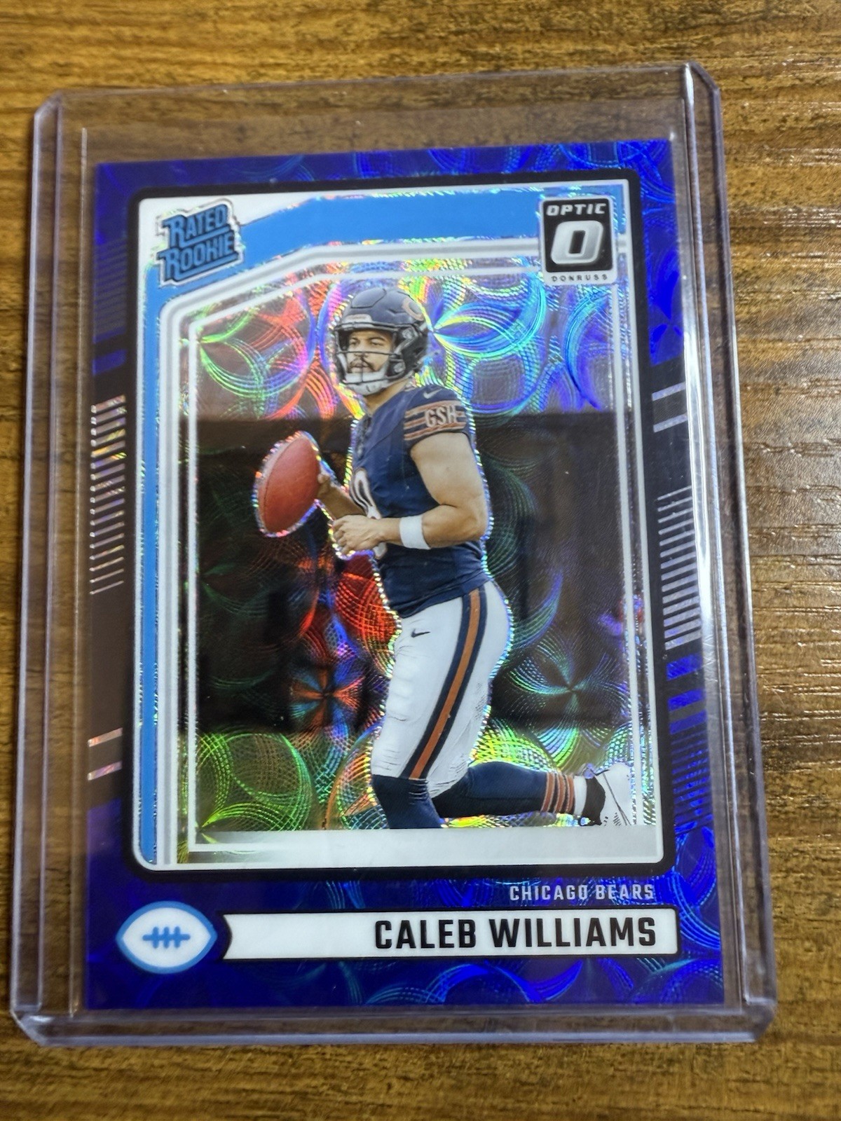2024  Donruss - Rated Rookie Caleb Williams. Optic Preview Blue Scope Prizm (RC)
