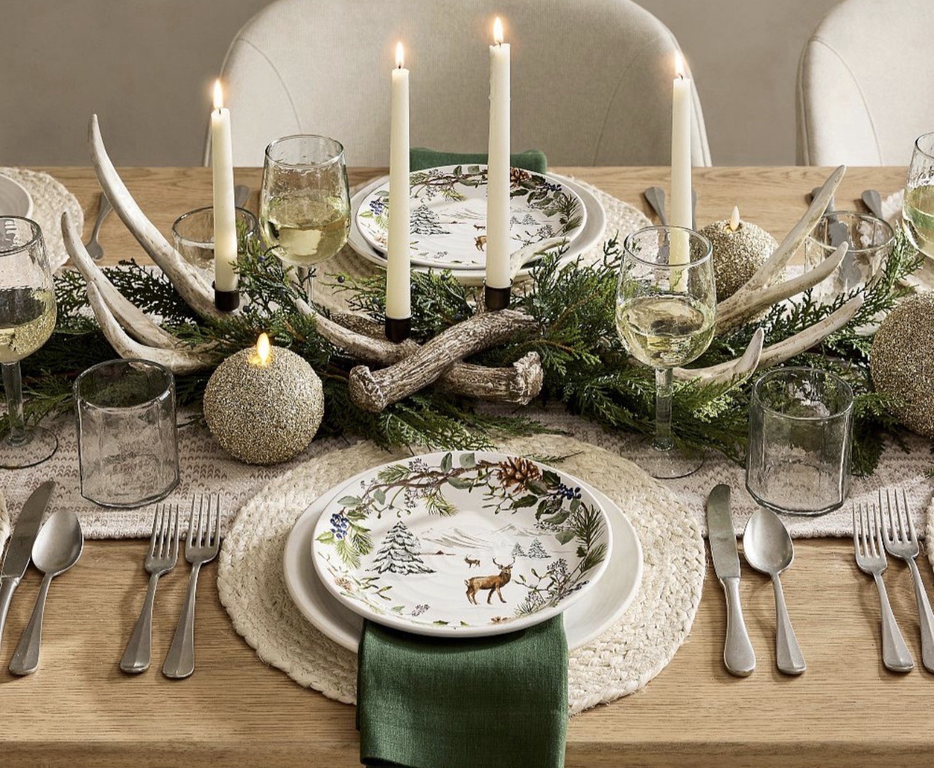 Antler Taper Candle Holder Centerpiece - Pottery Barn Exclusive