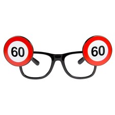 60th Birthday Traffic Sign Glasses