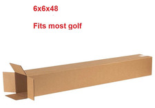 6" x 6" x 48" CARDBOARD Single BOX - TALL - GOLF CLUB Shipping BOX