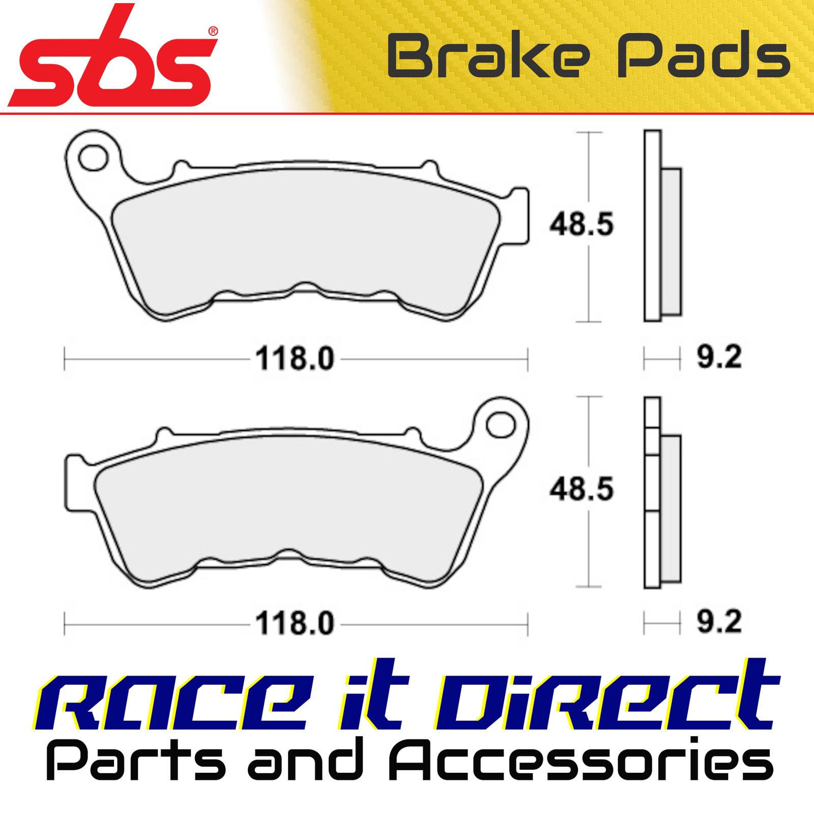 Sbs 934H.hs - Hhs Street Excel Sintered Front Brake Pads For Harley Davidson Xl 1200 C 2014-2019 - Image 16