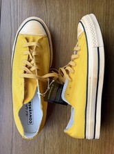 BNIB Converse Chuck 70 Upcycled Yellow Low Canvas Trainers UK 10 EUR 44 Renew