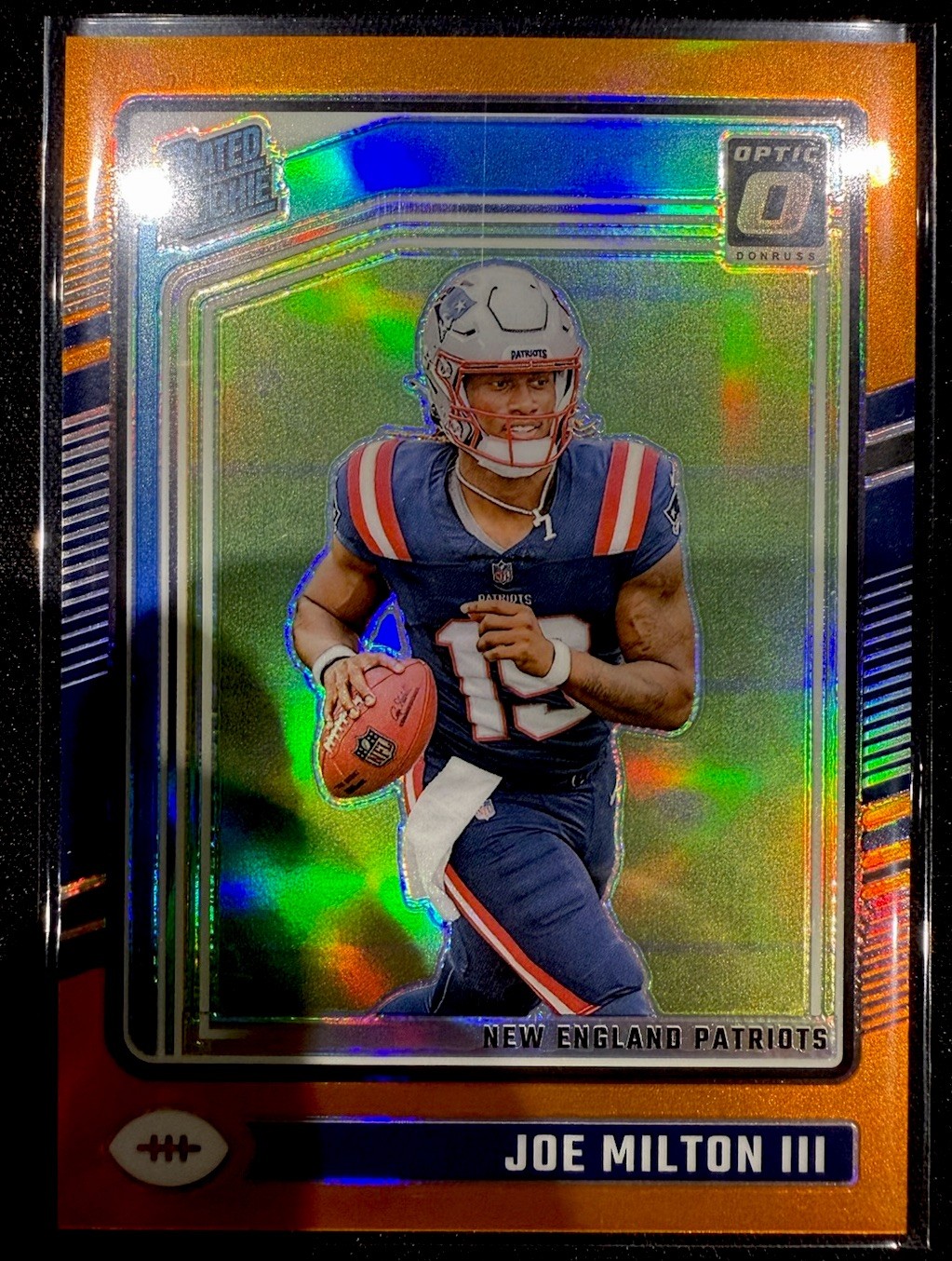 2024 Panini Donruss Optic - Rated Rookie Joe Milton III #255 Orange /249
