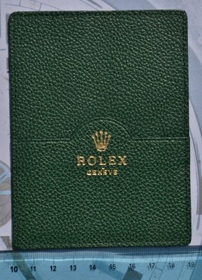 Rolex Garantieetui 101.40.55 Original Grünes Leder Selten Hervorragender Zustand