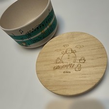 Snoopy Music Design Wooden Lid Plastic Container Lunch Box Round Waterproof Ring