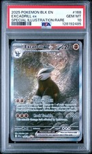 Pokemon SV: Black Bolt Excadrill ex 168/086 SIR PSA 10 on eBay