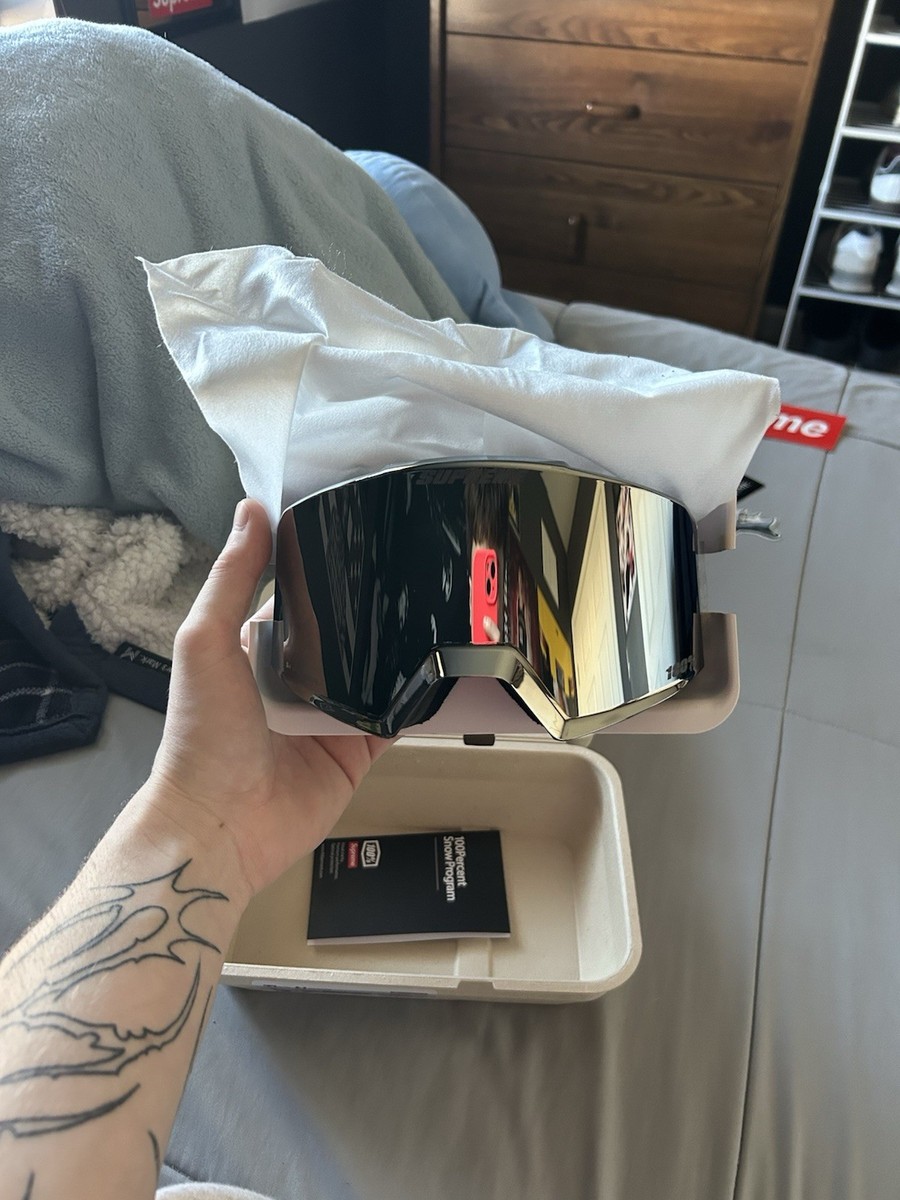 Supreme x 100% The Norg Ski Goggles Snow Camo Colorway HIPER Lens
