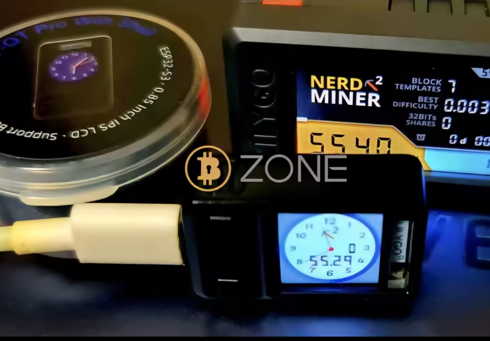 Nerdminer V2 Mini Lottery Bitcoin Crypto USA Seller Updated To 1.8.3 260kh