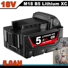 For Milwaukee 48-11-1850 Battery M18 18V 18 Volt XC 5.0 Ah Red Lithium Ion