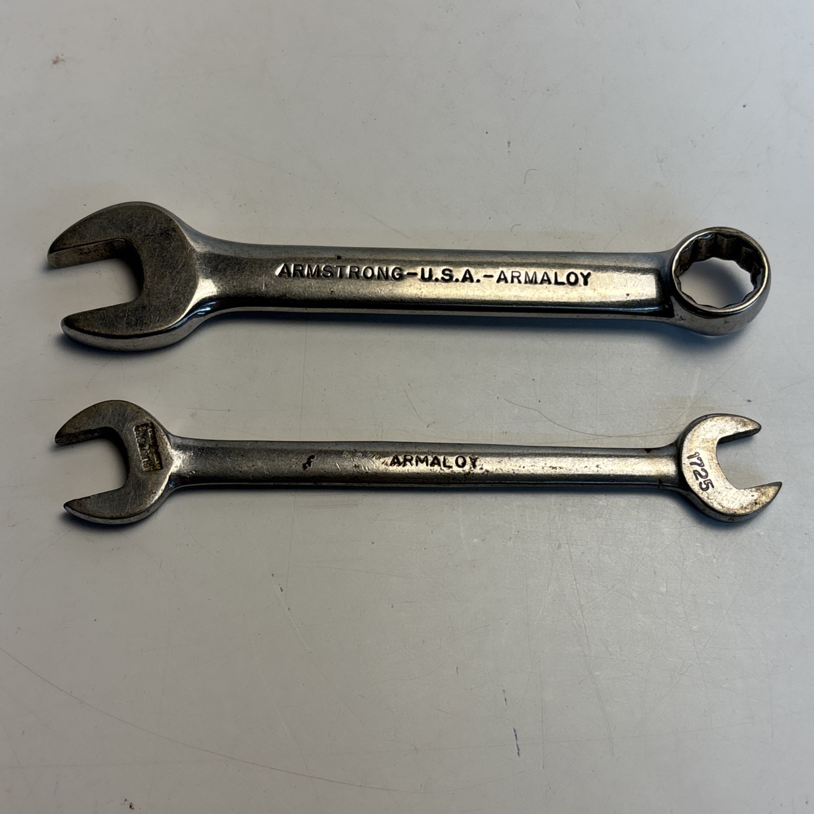 Vintage Armstrong USA Armaloy Wrench Lot Stubby 9/16 + 7/16 1/2