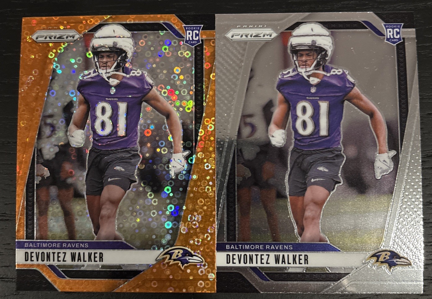 2024 Panini Prizm Devontez Walker Rookie RC Orange Disco + Base 2 CARD LOT! #328