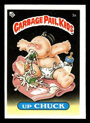 Garbage Pail Kids Series 1 UK Minis #3a Up Chuck NM