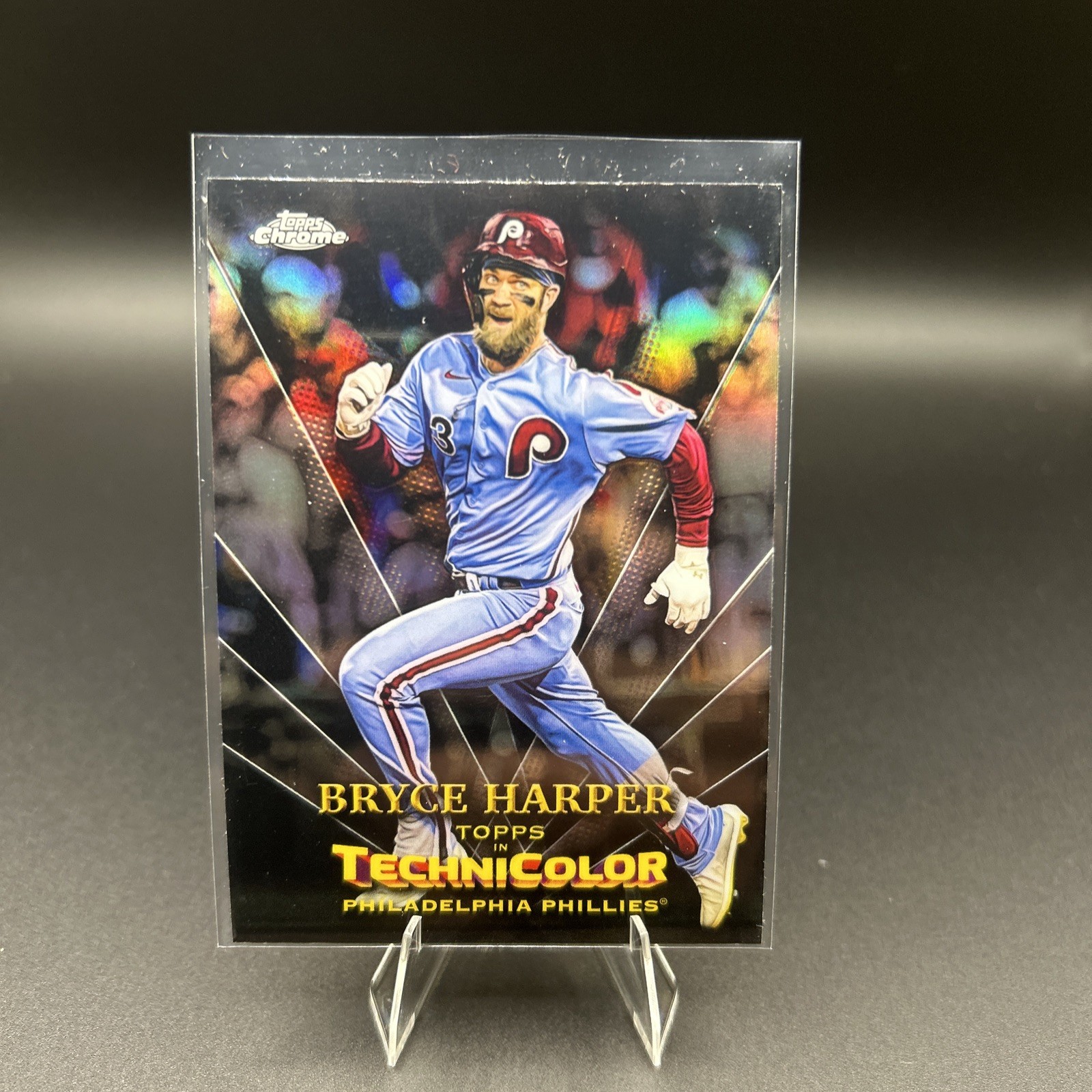 2023 Topps Chrome Bryce Harper #TT-24 Topps in Technicolor Philadelphia Phillies