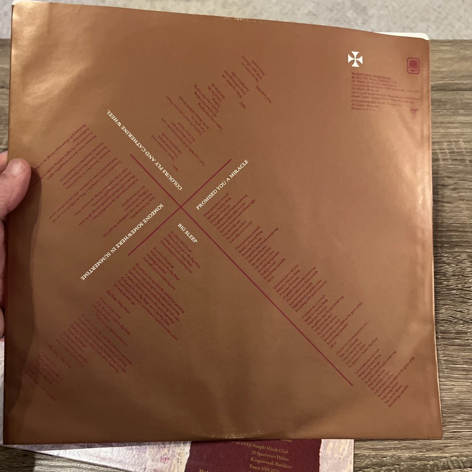 SIMPLE MINDS - New Gold Dreams - Album - 1982 A&M Records - Gold Colored Vinyl - Image 3 of 4