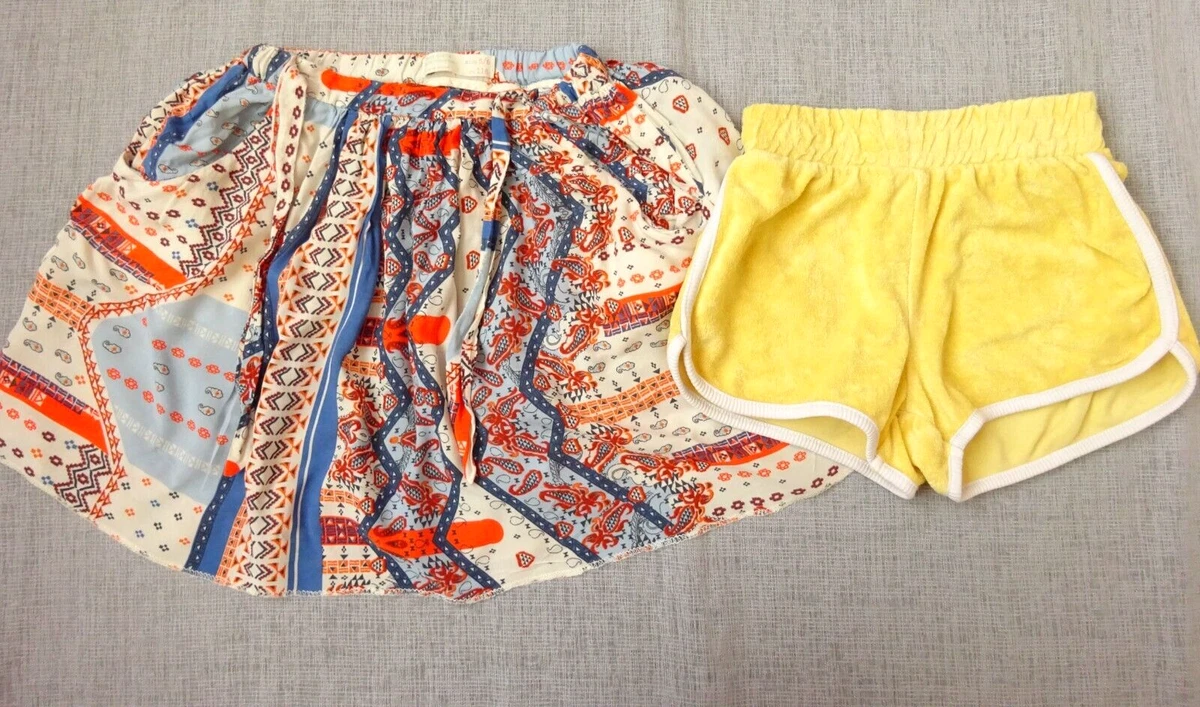 Short Zara 100% Lin Blanc Taille 12 (11-12 Ans) Fille - Occasion TBE