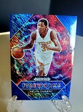 2021-22 PANINI PRIZM DRAFT BLUE SHIMMER #13/13 FIREWORKS KEVIN DURANT NO. 16