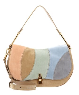 Sac Bandoulière Femme Coccinelle - En Cuir Et Coton, Multifonction, Noir Multicolore, Neuf Avec étiquettes
