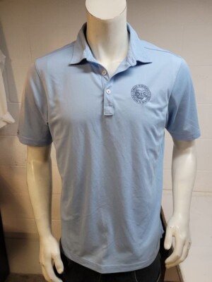 Straight Down golf polo blue shirt size s   / we3041 r4 d14