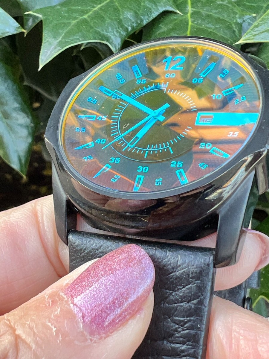 DIESEL ONLY THE BRAVE DZ-1657 WATCH WRISTWATCH CHAMELEON LARGE