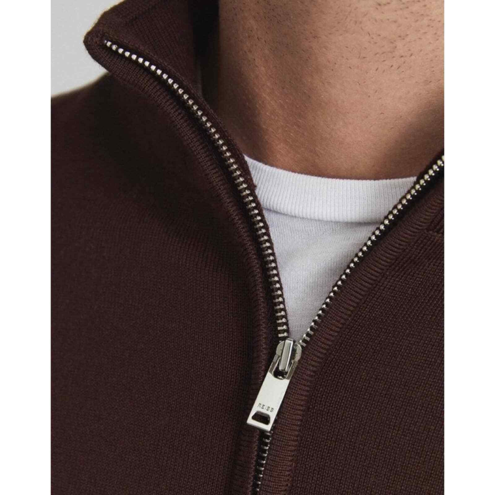 NWT Reiss Blackhall Merino Wool Zip Sweater (size XL) | eBay