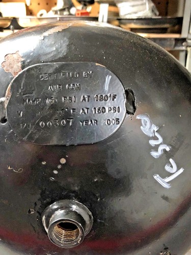 Hunter Tc3500 3700 Tire Wheel External Air Tank RP6-0434 P155 - Picture 5 of 5