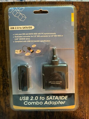 NEW GWC USB 2.0 to SATA/IDE Combo Adapter, 2.5'' to 3.5'' IDE or 5.25''