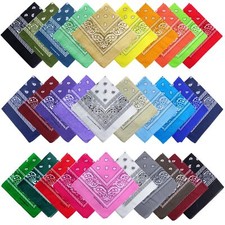 30PCS Bandanas Unisex Paisley Bandanas Bulk Multi-Purpose Headband Cowboy Hea...