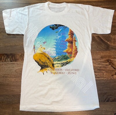 VINTAGE Anderson Bruford Wakeman Howe Concert Tour T-Shirt 1989