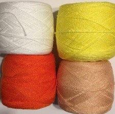 Crystal lace yarn Colors 256/1/177/178.Acrylic/Rayon. 900 yards each. 1 set of 4