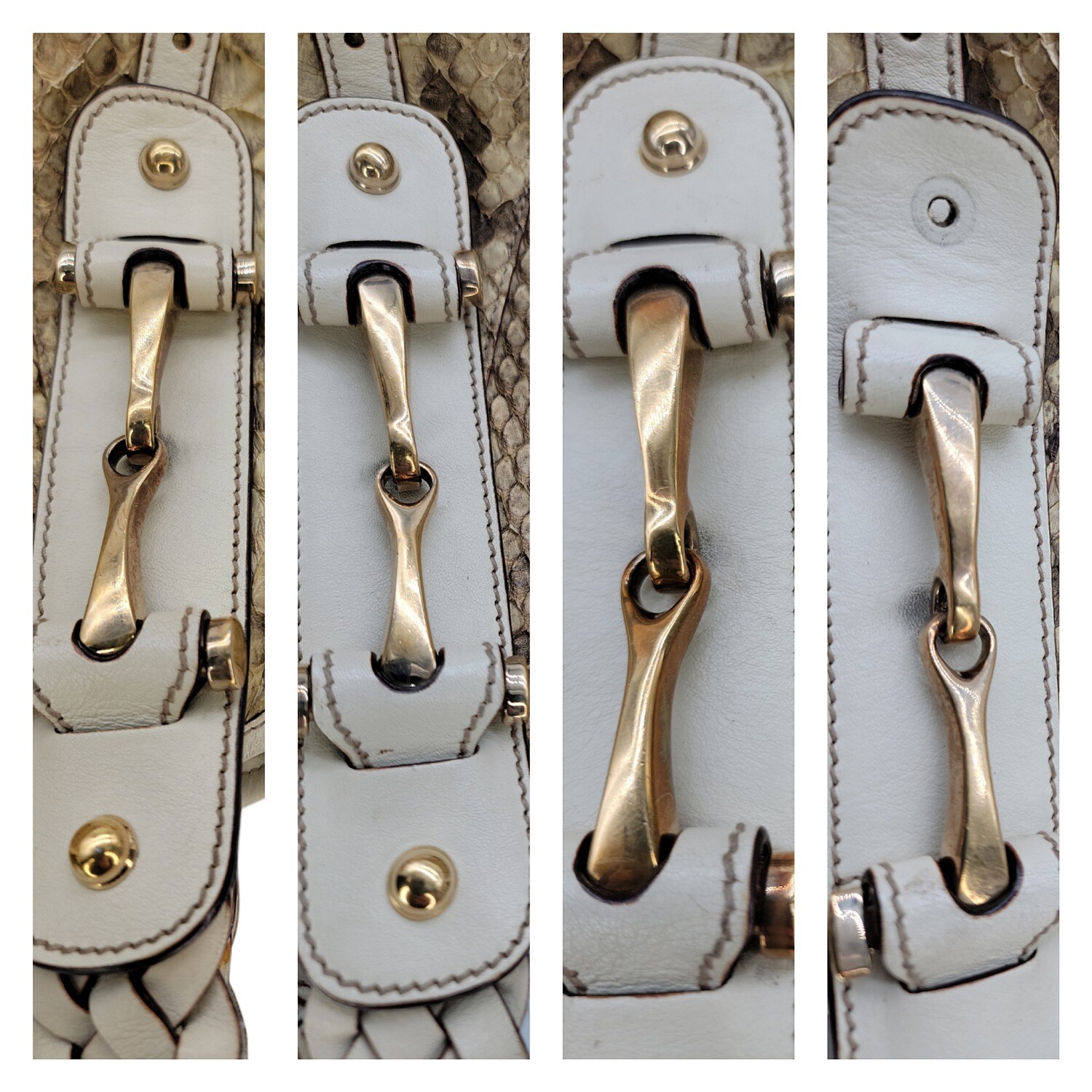 Gucci Python Medium Pelham Tote - image 8