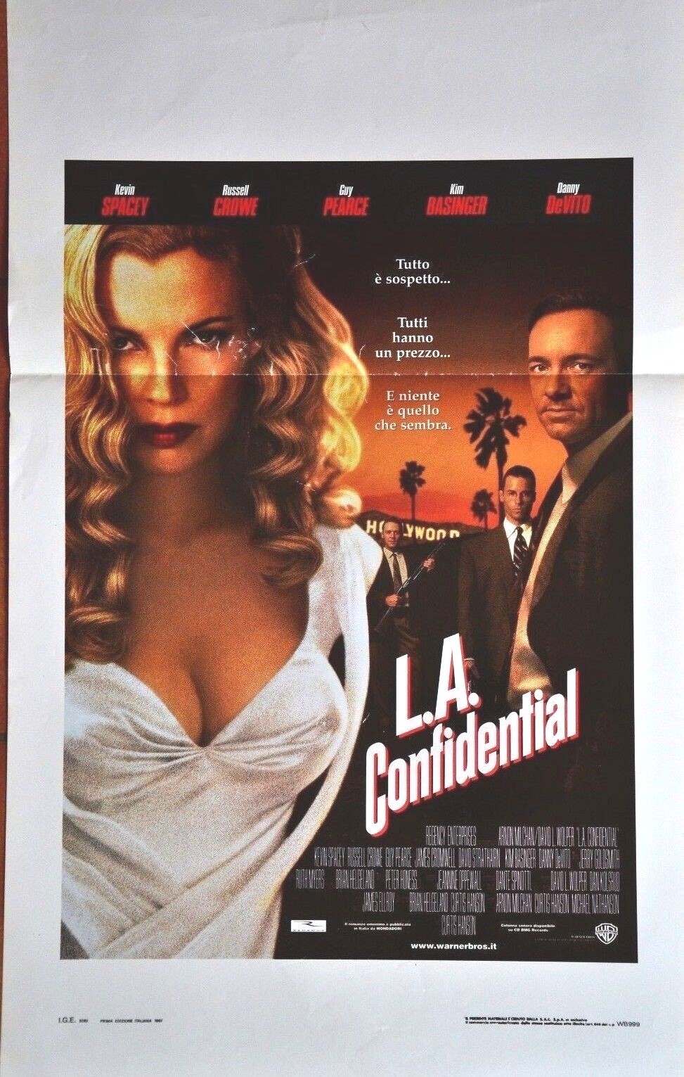 Locandina originale film L.A. Confidential (1997) - Regia di Curtis Hanson