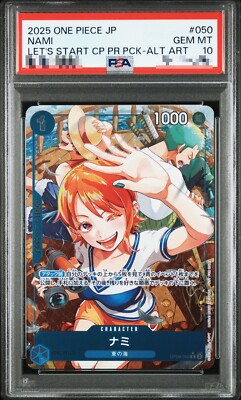 PSA 10 Nami OP09-050 Let's Get Started Campaign Promo ONE PIECE