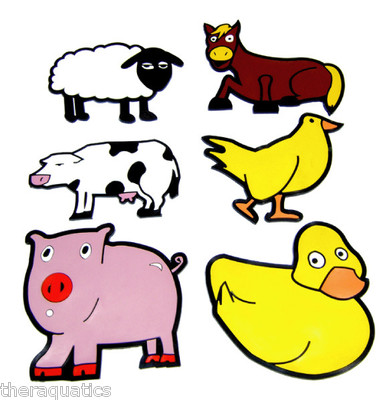 Poly FARM ANIMALS Activity Set Spatial Awareness Spot Markers Athletic Starter