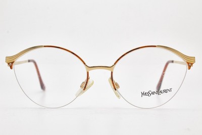 YSL occhiali YVES SAINT LAURENT montatura 4007 Y106 cat-eye vintage 1980s Donna