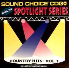 SOUND CHOICE SPOTLIGHT - COUNTRY HITS - VOL 1 - SC8101 - TOBY, PATSY CLINE 